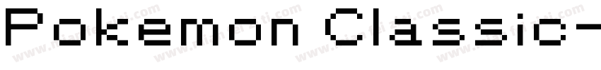 Pokemon Classic字体转换